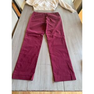 Zac & Rachel Women Burgundy Bootcut Pants Size 10 Nylon Blend